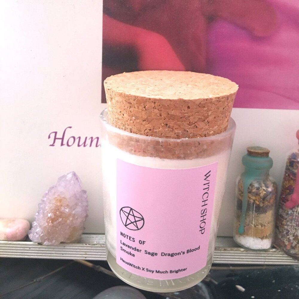 Hauswitch Witch Shop scented candle soy wax sold out on their site Salem Witch